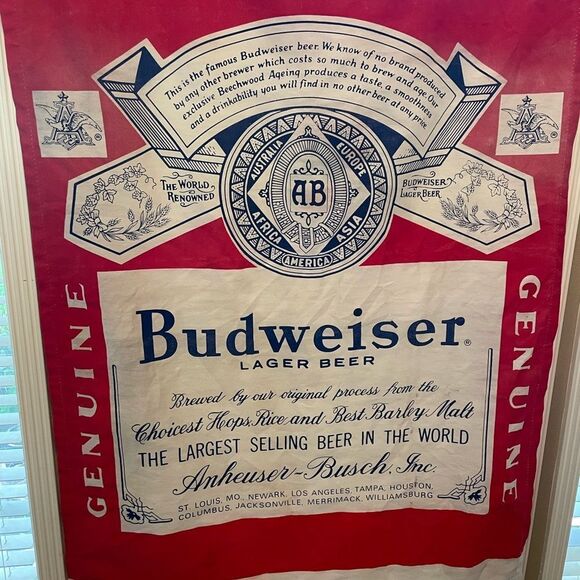 Anheuser Busch Budweiser BIG Flag Banner - Picture 3 of 16